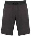 NS701 Native Spirit Bermuda Sweat Shorts volcano grey heather colour image